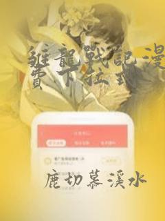 雏龙战记漫画免费下拉式