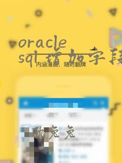 oracle sql 增加字段