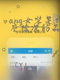 ang女装是什么档次的品牌