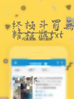 终极斗罗无错字精校版txt