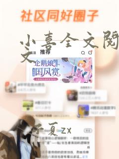 小喜全文阅读原文