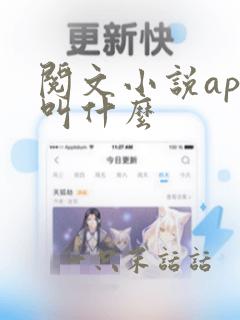 阅文小说app叫什么