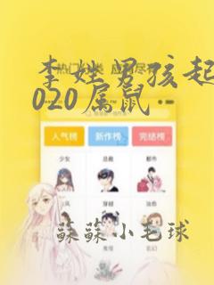 李姓男孩起名2020属鼠