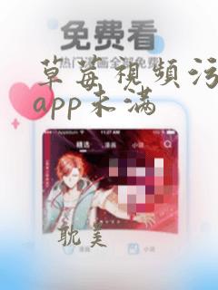 草莓视频污下载app未满