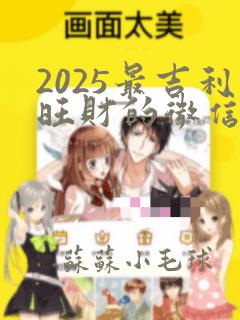 2025最吉利旺财的微信名