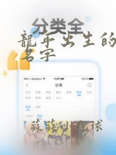 龙年出生的男孩名字