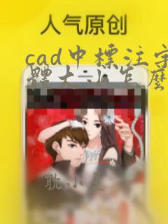 cad中标注字体大小怎么调