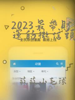 2023最带财运的微信头像女