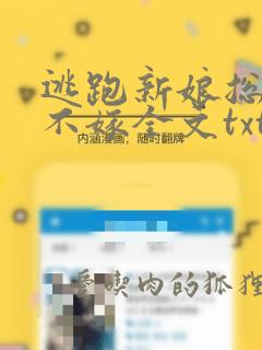 逃跑新娘总裁我不嫁全文txt