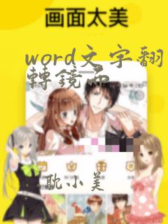 word文字翻转镜面