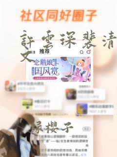 许云琛裴清欢全文