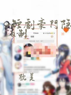 短剧豪门隐婚aa制