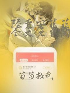 陆尧安菲菲小说全文免费阅读