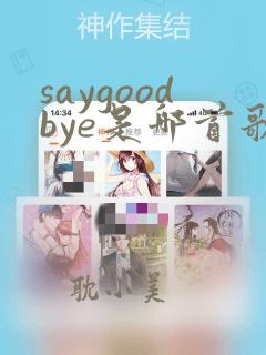 saygoodbye是哪首歌的歌词