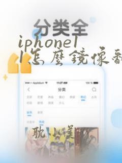 iphone11怎么镜像翻转