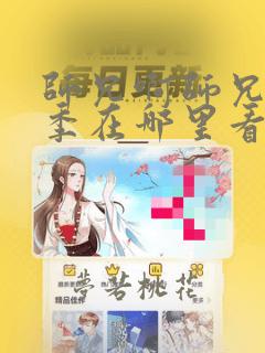 师兄啊师兄第二季在哪里看