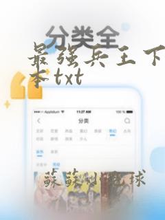 最强兵王下载全本txt