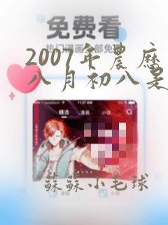 2007年农历八月初八是什么命