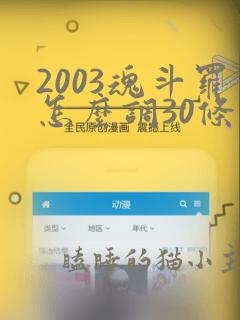 2003魂斗罗怎么调30条命