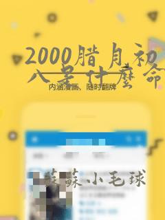 2000腊月初八是什么命