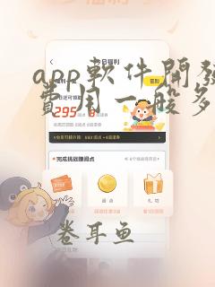 app软件开发费用一般多少钱