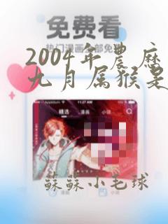 2004年农历九月属猴是什么命