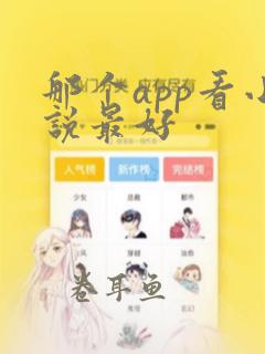 那个app看小说最好