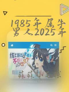 1985年属牛男人2025年运势运程