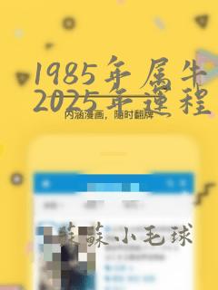 1985年属牛2025年运程