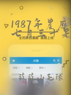 1987年农历七月三十是什么命