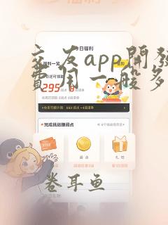 交友app开发费用一般多少钱