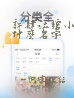 许肆江绾小说叫什么名字