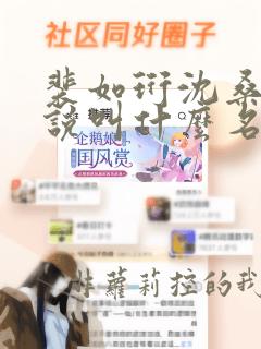 裴如珩沈桑宁小说叫什么名字