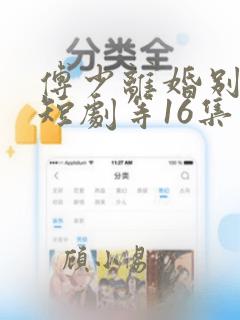 傅少离婚别纠缠短剧等16集