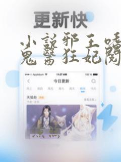 小说邪王嗜宠:鬼医狂妃阅读