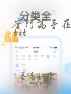 唐门高手在异世 txt