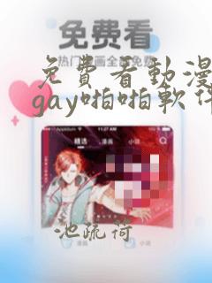 免费看动漫男男gay啪啪软件