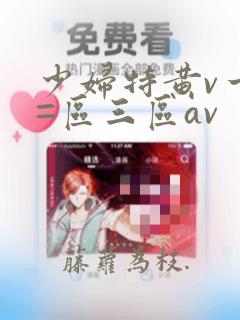 少妇特黄v一区=区三区av