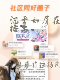 沉香如屑在哪里播出