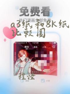 a3纸和8k纸比较图