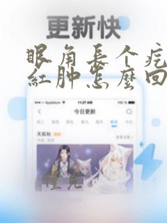 眼角长个疙瘩疼红肿怎么回事