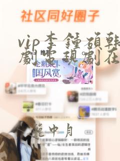 vip李钟硕韩剧电视剧在线观看免费观看