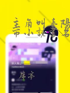 主角叫秦阳的都市小说书名