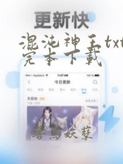 混沌神王txt完本下载