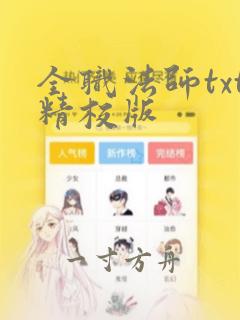 全职法师txt精校版