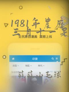 1981年农历三月十一是什么命呀