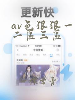 av色狠狠一区二区三区