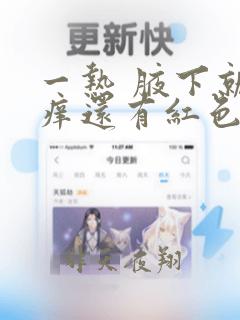 一热 腋下就发痒还有红色疙瘩