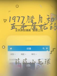 1977腊月初五年属蛇的是什么命