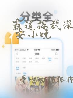 霸道总裁深深宠 安小晚